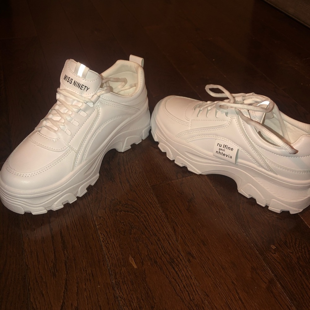 White sneakers